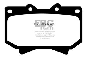 Lexus LX470 Brake Pads - Front - EBC - Bluestuff NDX - `98-`07