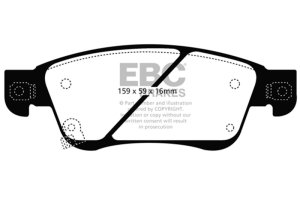 Infiniti G35 Brake Pads - Front - EBC - Bluestuff NDX - `07-`08 Infiniti G35 Brake Pads - Front - EBC - Bluestuff NDX - `07-`08