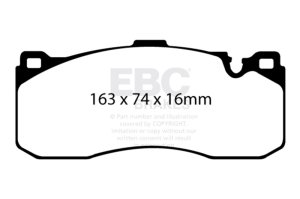 BMW 135i Brake Pads - Front - EBC - Bluestuff NDX - `08-`10