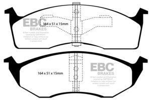 Chrysler Town & Country Brake Pads - Front - EBC - Greenstuff 6000 Series - `96-`00