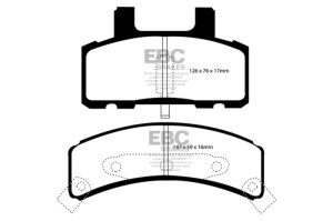 Cadillac Escalade Brake Pads - Front - EBC - Greenstuff 6000 Series - `99-`01