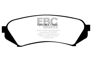 Lexus LX470 Brake Pads - Rear - EBC - Greenstuff 6000 Series - `98-`07