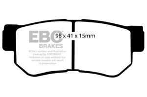Hyundai Santa Fe Brake Pads - Rear - EBC - 6000 Series Greenstuff - `01-`06 Hyundai Santa Fe Brake Pads - Rear - EBC - 6000 Series Greenstuff - `01-`06