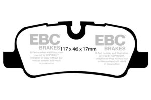 Land Rover LR3 Brake Pads - Rear - EBC - 6000 Series Greenstuff Truck/SUV - `05-`10