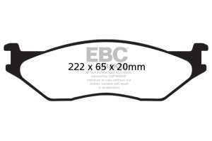 Ford Econoline E550 Brake Pads - Front - EBC - 6000 Series Greenstuff - `02-`05