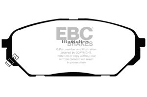 Hyundai Veracruz Brake Pads - Front - EBC - Greenstuff - `07-`12