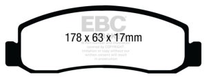 Ford F250 Brake Pads - Front - EBC - Greenstuff 6000 Series - 2011 Ford F250 Brake Pads - Front - EBC - Greenstuff 6000 Series - 2011