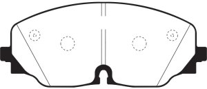 Volkswagen Atlas Brake Pads - Front - EBC - Greenstuff 6000 Series - `17-`27