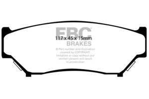 Chevrolet Tracker Brake Pads - Front - EBC - 6000 Series Greenstuff - `98-`00