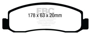 Ford F250 Brake Pads - Front - EBC - Extra Duty - `08-`10 Ford F250 Brake Pads - Front - EBC - Extra Duty - `08-`10
