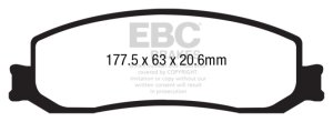 Ford F350 Brake Pads - Front - EBC - Extra Duty - 2012 Ford F350 Brake Pads - Front - EBC - Extra Duty - 2012