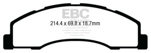 Ford Econoline E150 Brake Pads - Front - EBC - Extra Duty - `08-`14 Ford Econoline E150 Brake Pads - Front - EBC - Extra Duty - `08-`14