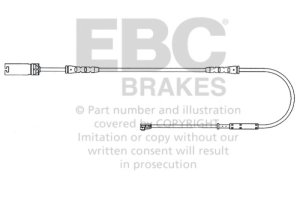 BMW 1 Series Brake Wear Lead Sensor Kit - Front - EBC - For FMSI Pad No. D1061 - `10-`13