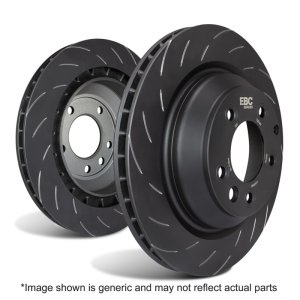 Volkswagen Golf GTI Brake Rotor (1) - Rear - EBC - SG Grooved Discs - `15-`19