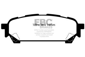 Saab 9-2X Brake Pads - Rear - EBC - Ultimax2 - `04-`06