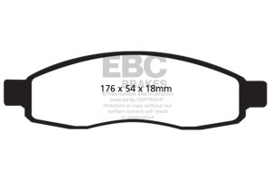 Infiniti QX56 Brake Pads - Front - EBC - Ultimax2 - Black - `04-`05