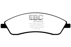 Cadillac CTS Brake Pads - Front - EBC - Ultimax2 - `06-`07