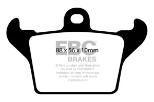 Dodge Viper Brake Pads - Rear - EBC - Ultimax2 - Black - `12-`14 Dodge Viper Brake Pads - Rear - EBC - Ultimax2 - Black - `12-`14