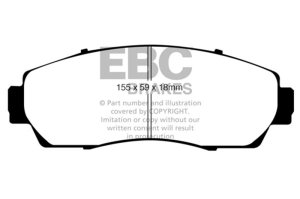 Acura RDX Brake Pads - Front - EBC - Ultimax2 - `07-`09