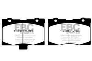 Acura RL Brake Pad Set - Front - EBC - Ultimax2 - `05-`08