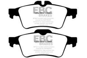 Chevrolet Cobalt Brake Pads - Rear - EBC - Ultimax2 - Black - `08-`10