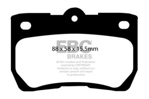Lexus GS300 Brake Pads - Rear - EBC - Ultimax2 - `06-`07
