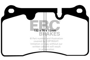 Volkswagen Touareg Brake Pads - Front - EBC - Ultimax2 - Black - `06-`09