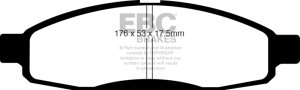 Infiniti QX56 Brake Pads - Front - EBC - Ultimax2 - `05-`06