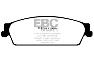 Cadillac Escalade Brake Pads - Rear - EBC - Ultimax2 - `09-`14