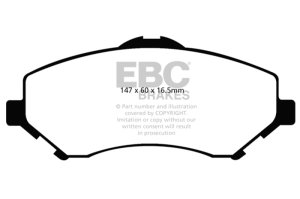 Chrysler Town & Country Brake Pads - Front - EBC - Ultimax2 - `08-`11