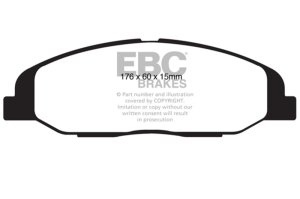 Cadillac CTS Brake Pads - Front - EBC - Ultimax2 - Black - `08-`13