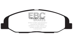 Cadillac CTS Brake Pads - Front - EBC - Ultimax2 - Black - `08-`13