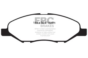 Nissan Versa Brake Pads - Front - EBC - Ultimax2 - `09-`11 Nissan Versa Brake Pads - Front - EBC - Ultimax2 - `09-`11