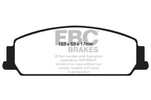 Pontiac G8 Brake Pads - Front - EBC - Ultimax2 - Black - `08-`10