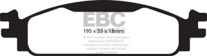 Ford Flex Brake Pads - Front - EBC - Ultimax2 - Black - `08-`10