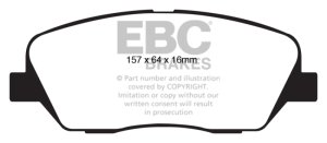 Kia Borrego Brake Pads - Front - EBC - Ultimax2 - `08-`11