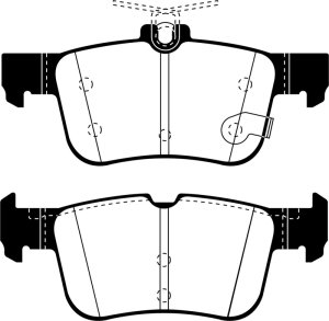 Lincoln MKZ Brake Pads - Rear - EBC - Ultimax2 - `13-`27