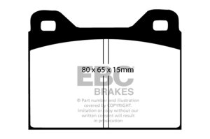 Mitsubishi Outlander Brake Pads - Rear - EBC - Ultimax OEM Replacement - `18-`21