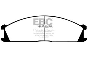 Nissan Frontier Brake Pads - Front - EBC - Ultimax2 - `98-`04