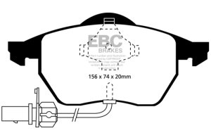 Audi A4 Brake Pads - Front - EBC - Ultimax2 - `99-`01