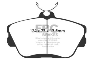 Ford Taurus Brake Pads - Front - EBC - Ultimax2 - Black - `01-`07