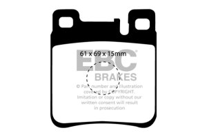 Chrysler Crossfire Brake Pads - Rear - EBC - Ultimax2 - `05-`06