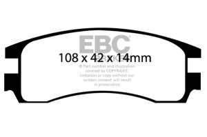 Buick Le Sabre Brake Pads - Rear - EBC - Ultimax2 - Black - `00-`05 Buick Le Sabre Brake Pads - Rear - EBC - Ultimax2 - Black - `00-`05