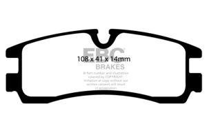 Cadillac Seville Brake Pads - Rear - EBC - Ultimax2 - `98-`04 Cadillac Seville Brake Pads - Rear - EBC - Ultimax2 - `98-`04