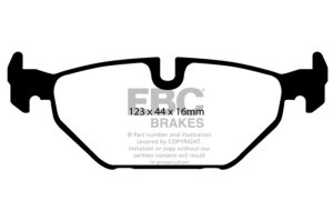 Saab 9-5 Brake Pads - Rear - EBC - Ultimax2 - Black - `99-`01