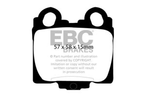 Lexus GS300 Brake Pads - Rear - EBC - Ultimax2 - `98-`05
