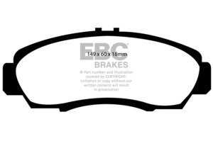 Acura CL Brake Pads - Front - EBC - Ultimax2 - `01-`03