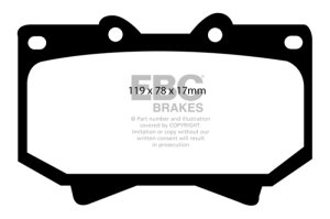 Lexus LX470 Brake Pads - Front - EBC - Ultimax2 - `98-`07