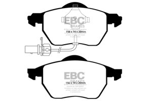 Audi A4 Brake Pad Set - Front - EBC - Ultimax2 - `03-`04