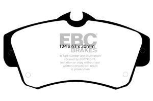 Chrysler PT Cruiser Brake Pads - Front - EBC - Ultimax2 - Black - `00-`11 Chrysler PT Cruiser Brake Pads - Front - EBC - Ultimax2 - Black - `00-`11